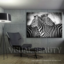 Две картины живописи холст животных ZEBRA Готовые настенные искусства